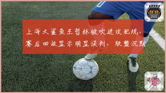上海大鲨鱼王哲林被吹进攻犯规,赛后回放显示明显误判,联盟沉默应对